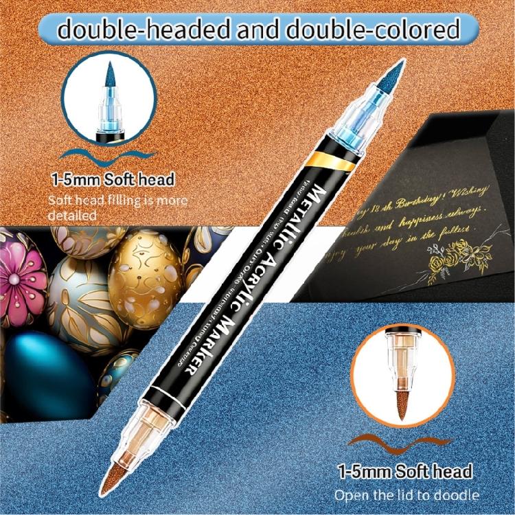 Watercolor Brush Pens Double Tip Flexible Markers Art Pens Watercolor Pen For Artistic Expression & Handcraft Projects