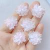 22mm Resin Colorful Gradual Candy Color Lotus Flat Back Flower Rhinestones Figurines Scrapbook Ornaments DIY Bow Clothing Crafts