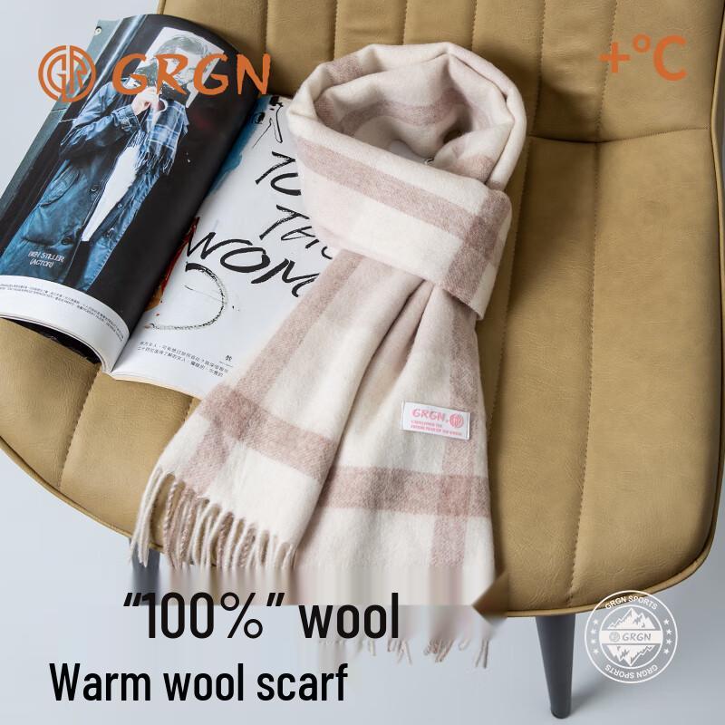 

GRGN Women s 100% Pure Wool Warm Scarf