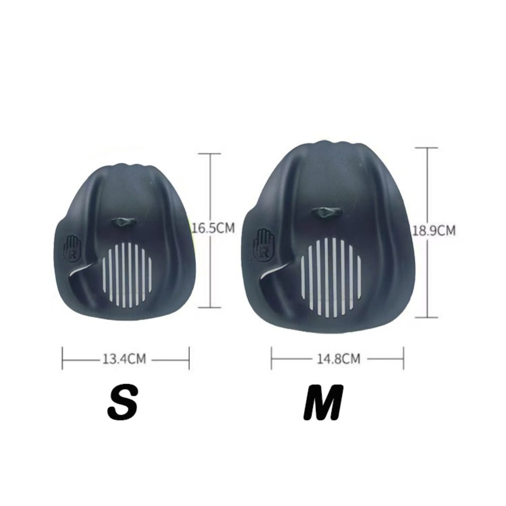 1Pair Ergonomic Swimming Hand Paddles With Adjustable Straps Diving Gloves Swimming Accessories