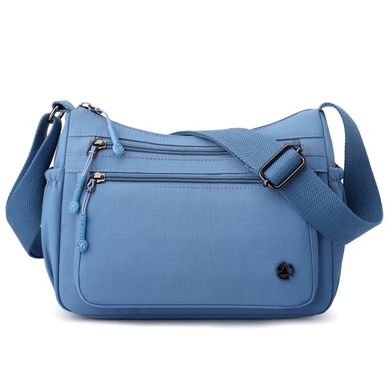New multi-compartment shoulder messenger bag lightweight large-capacity nylon bag play bag