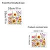 Compact Sunflower & Greenery Wall Stickers for Rooms & Bathroom - Removable Decor