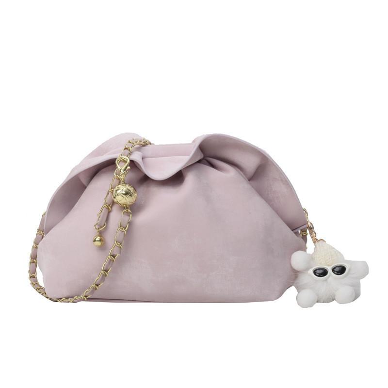 Vintage Retro Shoulder Bag 2024 New Women's Bag Spring Casual Chain Crossbody Bag Fashion Simple Bucket Bag