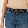 PU Leather Women's Waist Belt Studded Design Dress Jeans Waistband  Jeans Accessory
