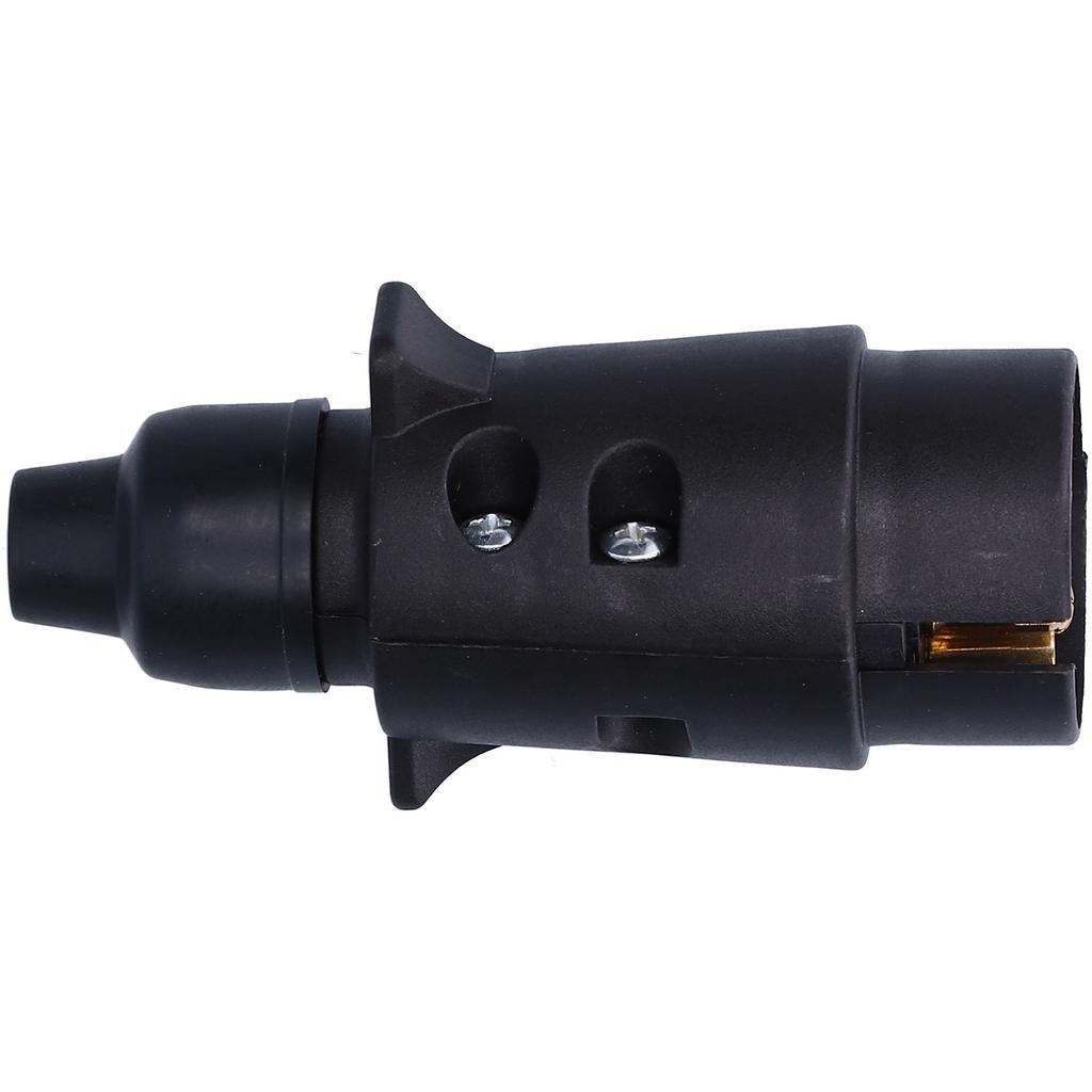 12V 7Pin Trailer Socket Plug Brass Connector Tow Bar Traction for European Standard Car