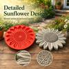 Reusable Stepping Stone Mold Sunflower Shaped Walkway Stone Mold  Backyard Decoration