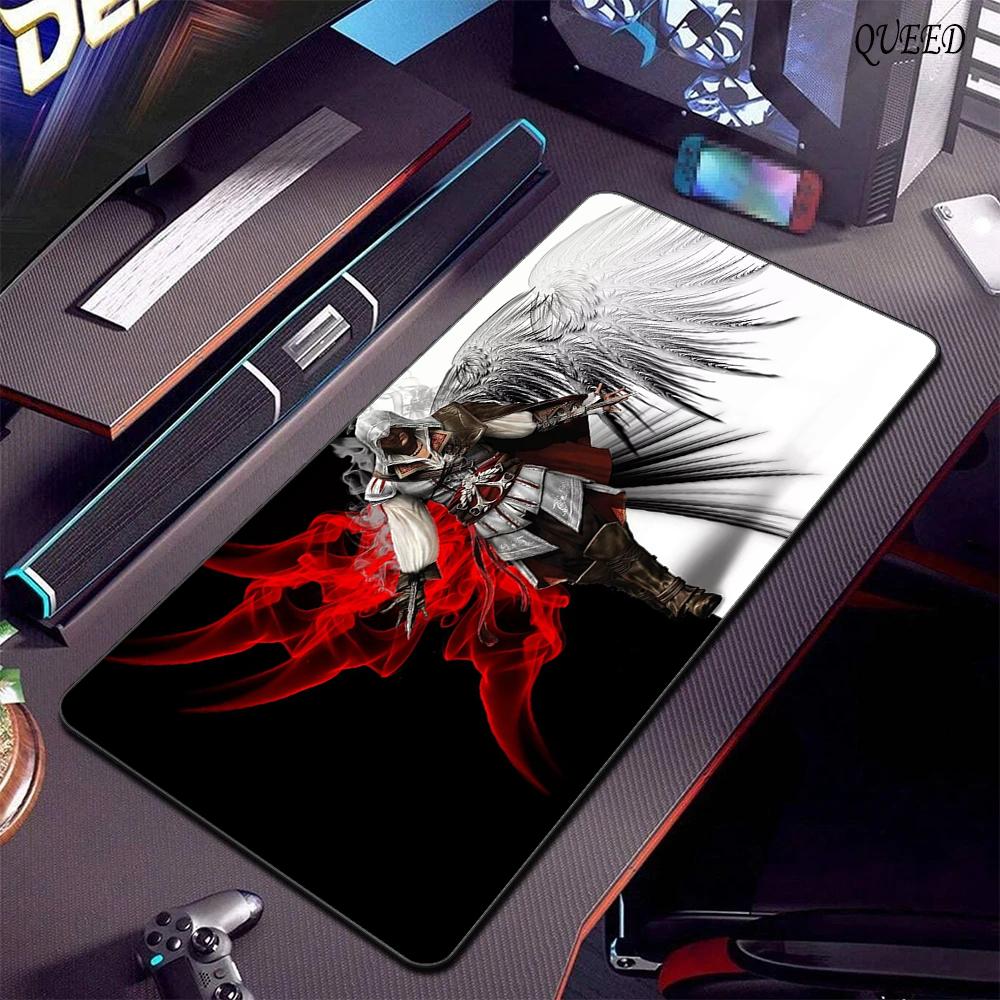 900x400 Large Mouse Pad A-Assassin S -Creed Gaming Mousepad Speed Desk Mat Laptop Gaming Mats For Office Carpet Desk Accessories