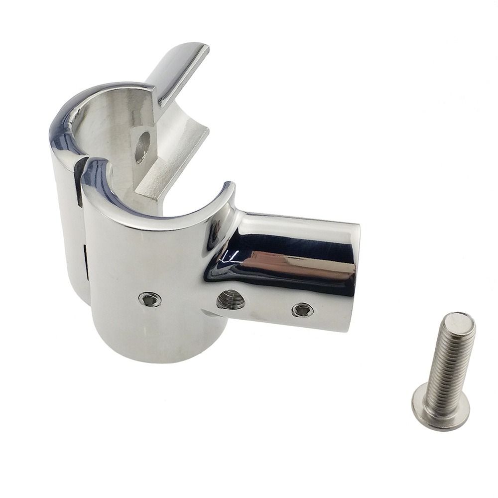 316 Stainless Steel Boat Hand Rail Fittings 90 Degree Stainless Steel Tee Marine Applications