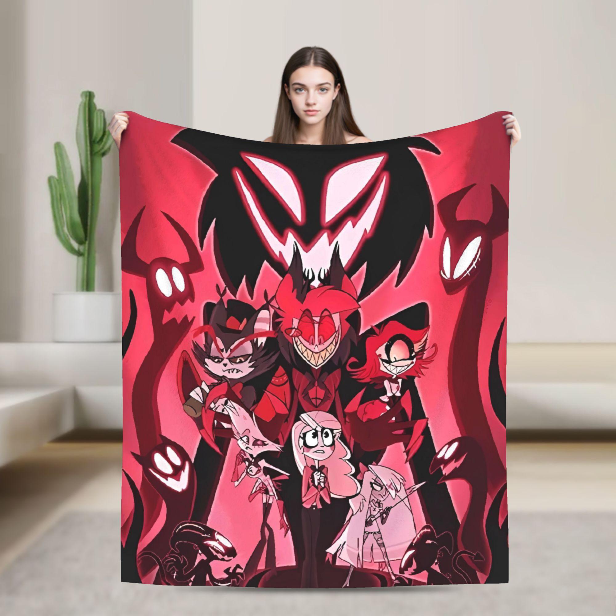 

VOX H-Hazbin Hotel Alastor Game Blanket Travel Flannel Throw Blanket For Couch Chair Soft Warm Quality Bedspread 130x150cm