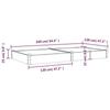 VidaXL Lit surélevé de jardin doublure 240x120x25 cm bois massif sapin 364302