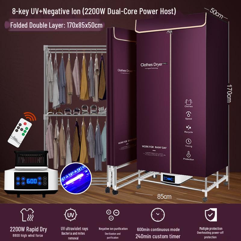 Foldable Household & Dormitory Underwear and Baby Dryer Cabinet & Rack