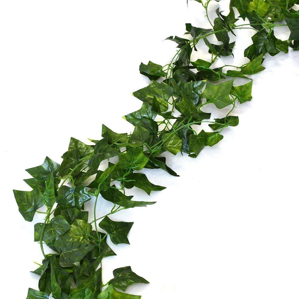 84 Feet Fake Foliage Garland Leaves Decoration Artificial Greenery Ivy Vine Plants for Home Decor Indoor Outdoors (84 Ft -Ivy Leaves)