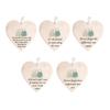 5Pcs Heart-Shaped Sea Glass Friendship Decor Timeless Friendship Heart Keepsake for Best Friends Ceramics Heart Ornament for Christmas Tree