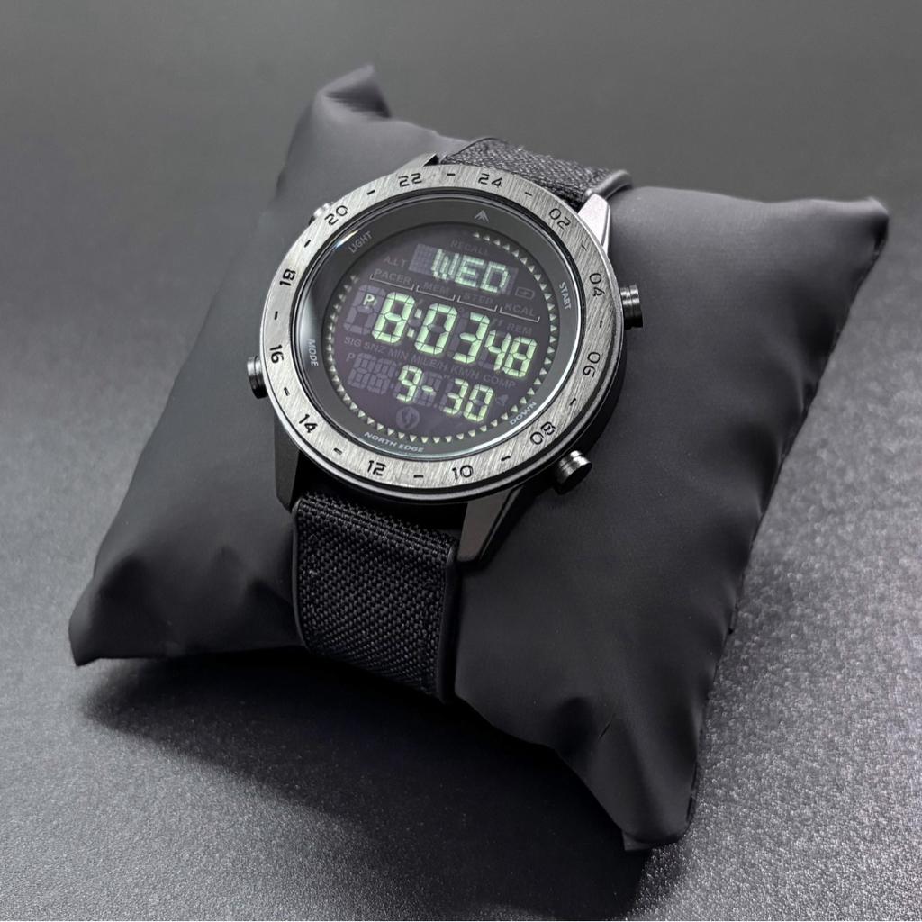 NORTH EDGE 2026 Men's Digital Retro Watches Outdoor Sports Watch Pedometer Calories Compass Waterproof 50M Wristwatches