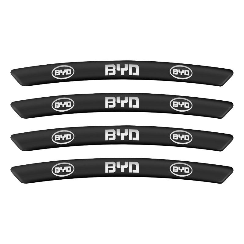 Aluminum Car Badge Emblem Wheel Hub Rims Decor 3D Stickers For BYD F3 S6 F0 Tang I3 S7 G3 E5 E2 E1 E3 E9 D1 S8 E6 L3 Song Qing