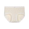 Women Mid Waist Antibacterial Full Cotton Crotch Breathable Seamless Triangle Underwear
