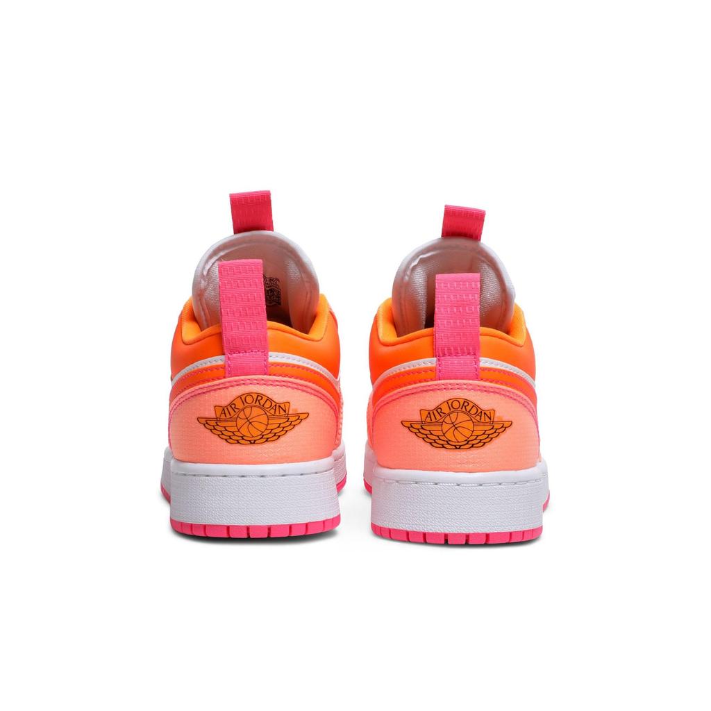 Air Jordan 1 Low Utility Grade School 'Crimson Pulse' (Unisex) Crimson Pulse / Pink Flash / Total Orange Kids' Basketball Shoes DJ0530 801