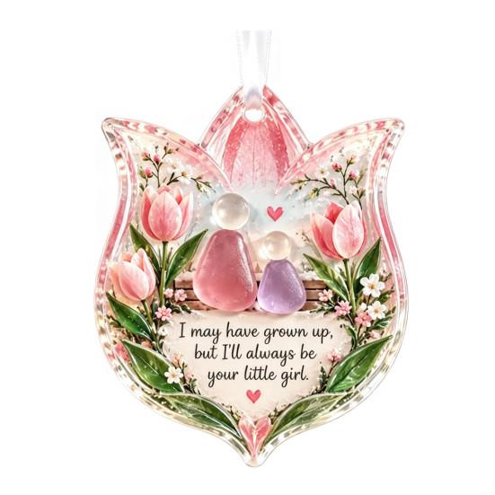 Christmas Hanging Ornaments Heartfelt Holiday Keepsake Ornament, Acrylic Decoration for Loved Office Party Decor Ones, Tree Pendant Home Party,