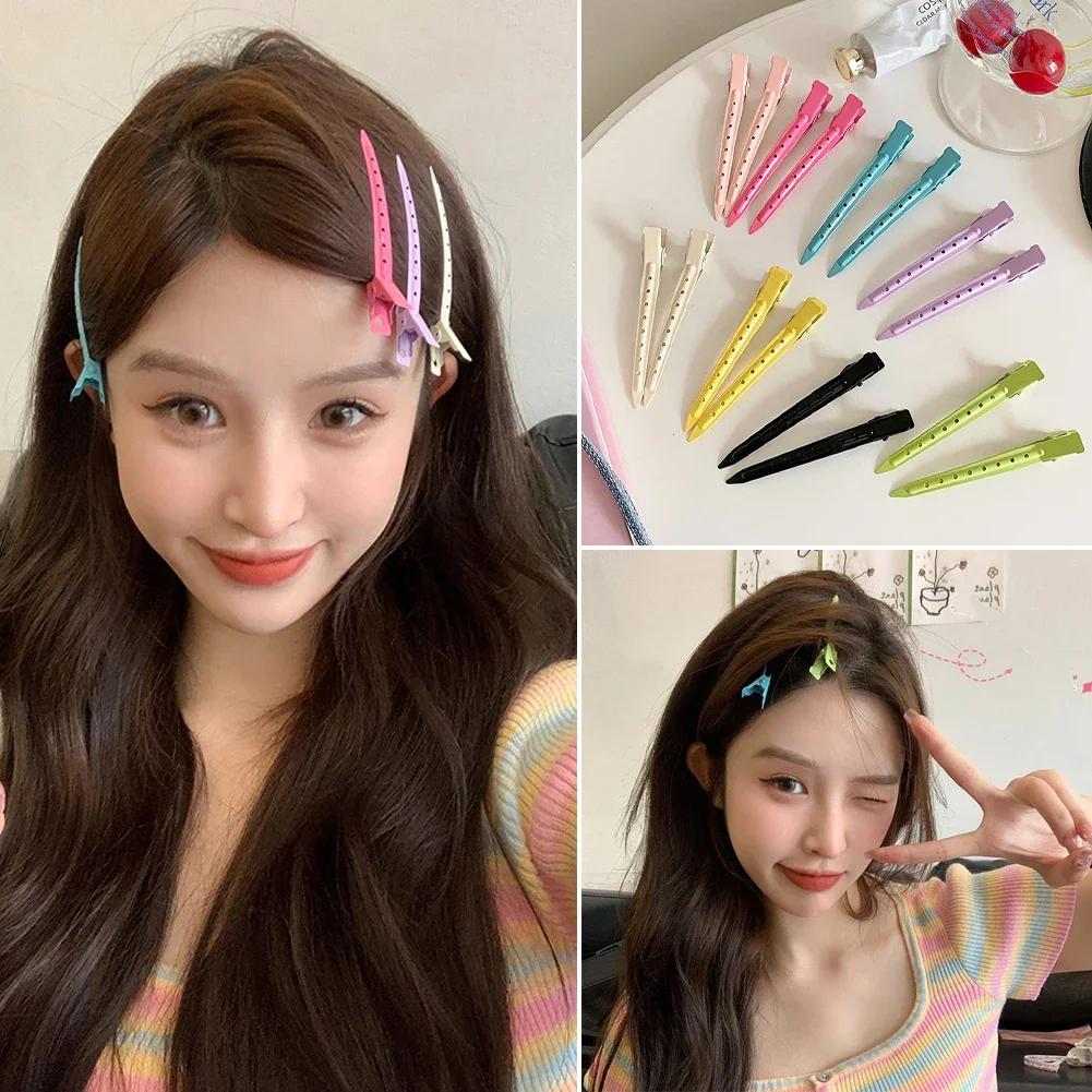 5/6ks Polychromatické Pevné Klipy do Kadeřnického Salonu Dámské Stylingové Dělicí Svorky Kadeře ke Kořínkům Nadýchané Sponky Kadeřnické Nástroje