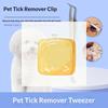 1 Pezzo Pinzette Professionali per la Rimozione delle Zecche per Umani e Animali Domestici Strumento Rimuovi Zecche 2 in 1 Rimozione Pulci e Zecche Animali Domestici Strumenti Rimuovi Zecche