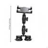 Car Phone Holder with Two Suction Cup | Adjustable ClampStyle Cradle,