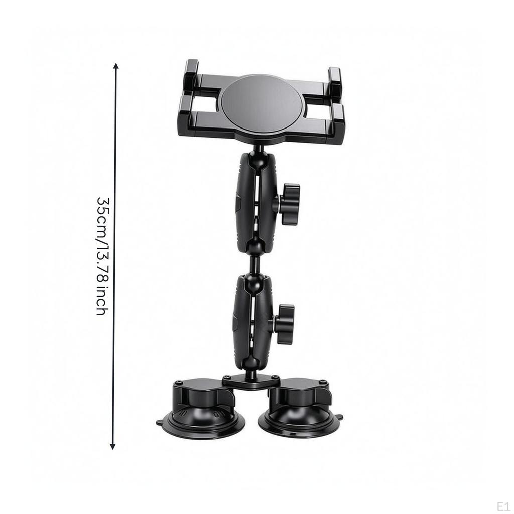 Car Phone Holder with Two Suction Cup | Adjustable ClampStyle Cradle,