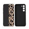 Fashion Leopard Print Luxury Black Phone Case For Samsung Galaxy S23 S24 S25 Ultra S22 Plus S21
