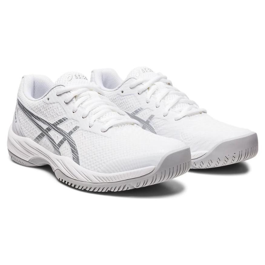 New Asics Gel Game 9 White Pure Silver Women's 1042A211-100