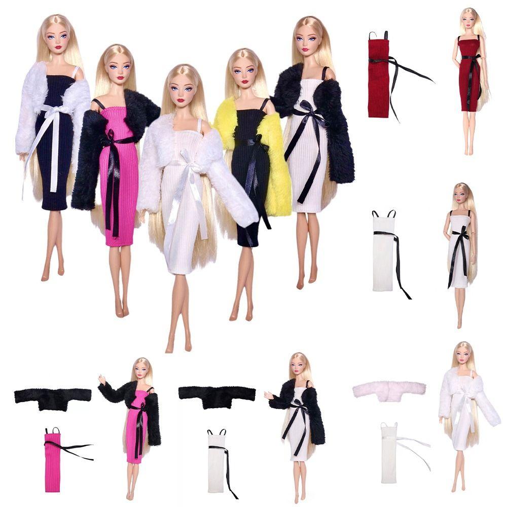 

Аксесуари для DIY Одяг для ляльки 30 см Модний плюшевий пальто для ляльки Елегантні сукні для ляльок 1/6 BJD 11,5 5