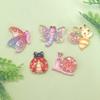 Kawaii Glitter Insect Bee Snail Butterfly Flatback Resin Cabochon Embellishments For Phone Case Scrapbooking Decor DIY
