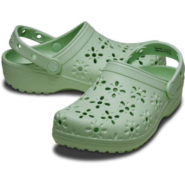 Crocs Classic Floral Cut Out Clogs 210927 3yh