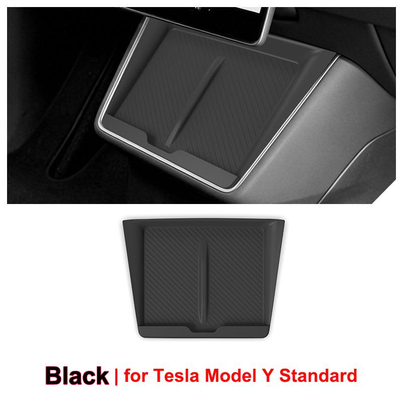 for Tesla Model Y Standard 2026 2025 Wireless Charging Pannel Protector Pad Phone Holder Anti-slip Cushion Silicone Protect Mat