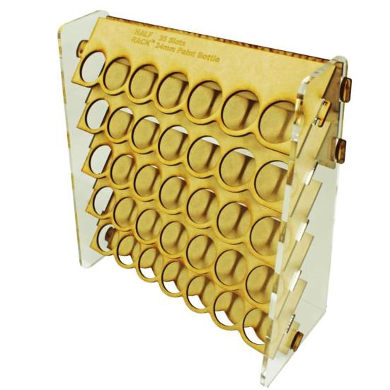 Paint Organizer for Artists 34mm Round Pigment Bottle Storage Rack 35