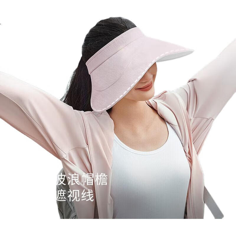 Beneunder Sun Hat for Women, UV Protection Cap, Black Gel Visor Hat, Portable Summer Roll-Up Storage White