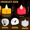 24Pcs Heart Shape Heart LED Candle Light Plastic Environmental Friendly Heart Electronic Candle High Brightness Simple