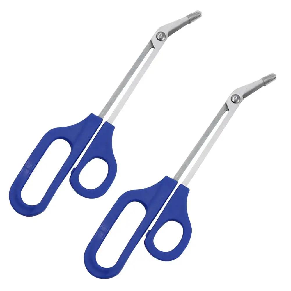 2 stk Negleklippere Komfortabelt grep Trimmer Cuticle Saks Rustfritt stål Tykk inngrodd neglesaks Neglepleieverktøy for menn kvinner
