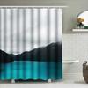 Mountain Lake Waterfall Nature Shower Curtain Forest Serene Landscape Backdrop Bathroom Decor Artistic Scenic View Premium Quali