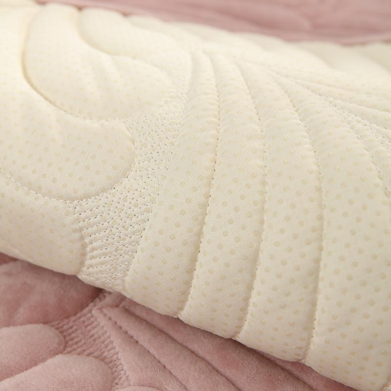 Autumn and Winter Leaves Quilted Plush Solid Color Sofa Cushion Modern Simple Non-Slip Sofa Cushion Towel