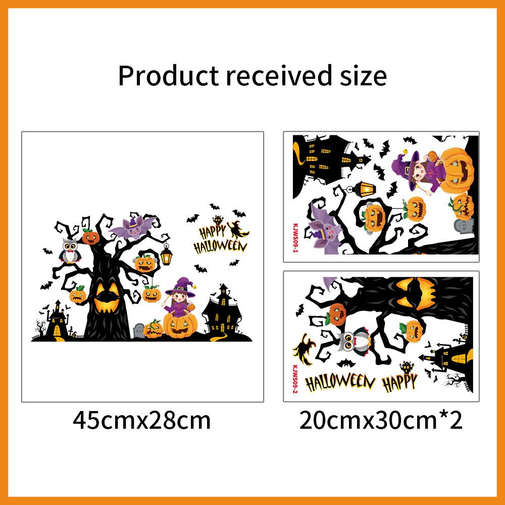 Halloween Window Cling Stickers for Kindergarten & Store Decor