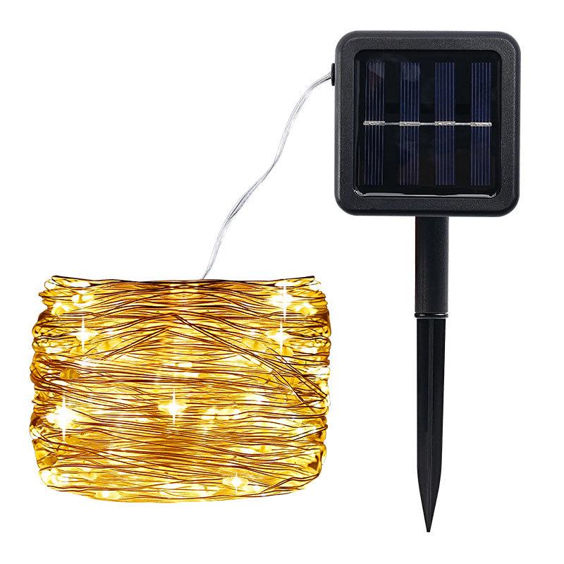

Solar Fairy String Lights with 50–300 LEDs – Waterproof 7–32M Copper Wire Twinkle Lights with 8 Modes for Garden Fence Christmas Outdoor Decor 7M 50LEDs теплый белый