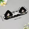 Motorcycle Helmet Lace ribbon Decorations For Motocross Full Face Off Road Helmet Sticker Cute Soft Plush Ears Decorations