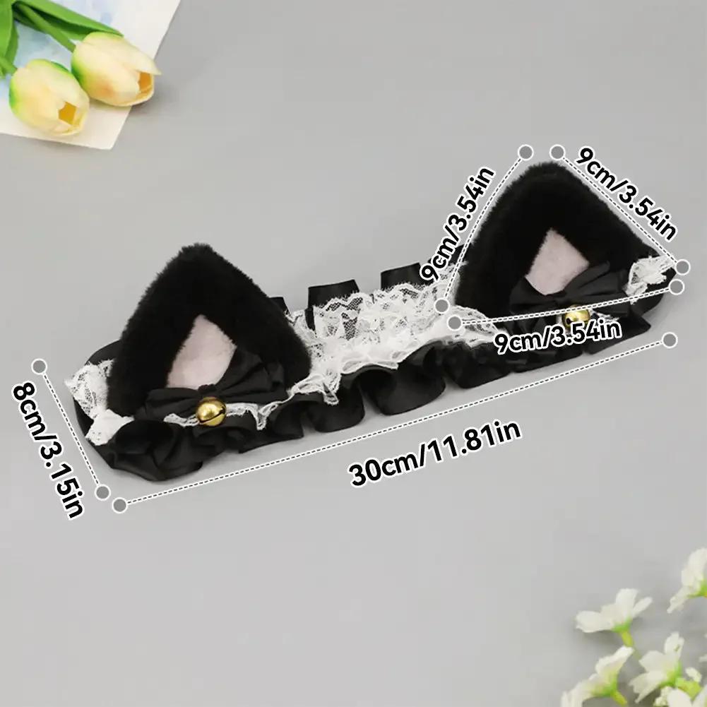 Motorcycle Helmet Lace ribbon Decorations For Motocross Full Face Off Road Helmet Sticker Cute Soft Plush Ears Decorations