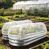 Outdoor Plant Safety Barrier Garden Netting for Raised Bed, Fine Mesh Cover with Drawstring, Breathable Greenhouse Bird Insect Vegetables Seedlings