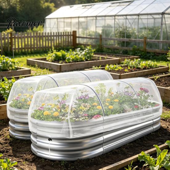 Outdoor Plant Safety Barrier Garden Netting for Raised Bed, Fine Mesh Cover with Drawstring, Breathable Greenhouse Bird Insect Vegetables Seedlings