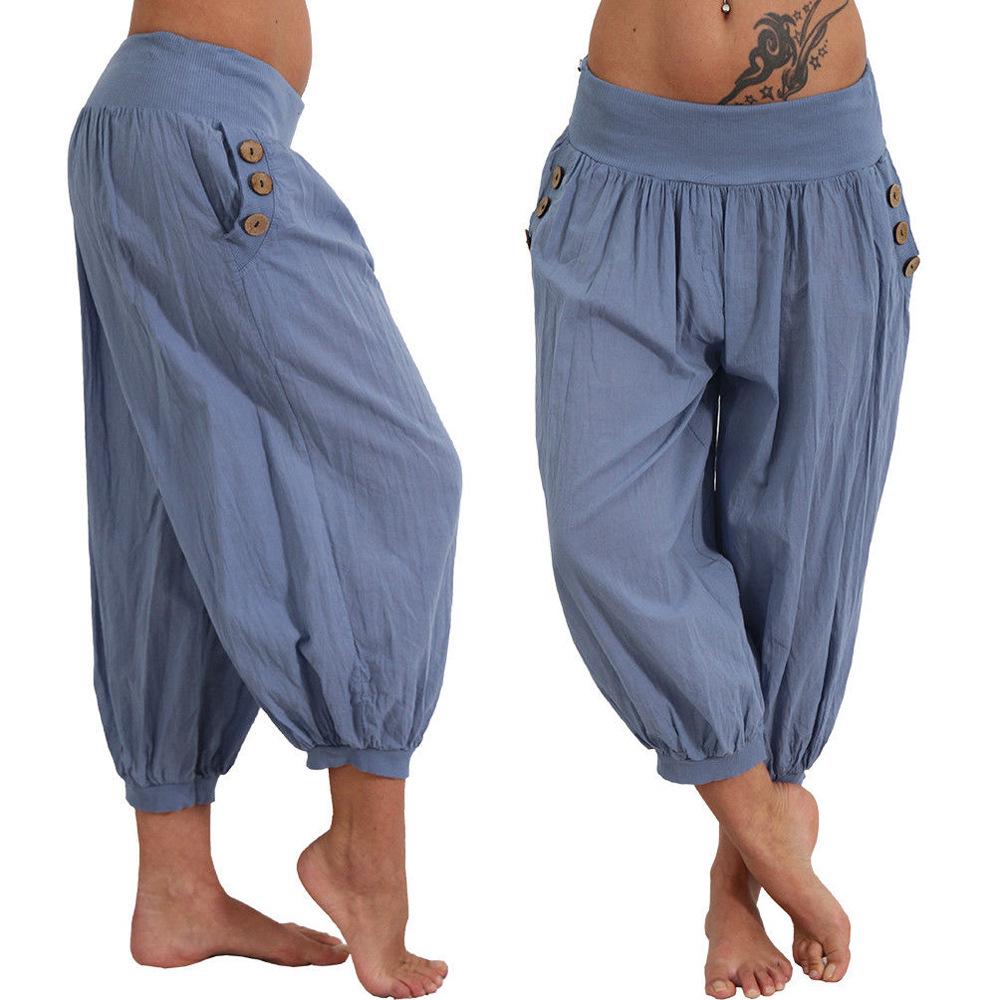 2018 Summer Aladdin Plus Size Casual Pants for Women