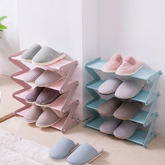 Yousheng Shoe Rack Easy Assembly Stable Structure Four-layer Free Standing Closet Entryway Bedroom Floor Outdoor Shoe Organizer Shoe Stand Shoe Shelf