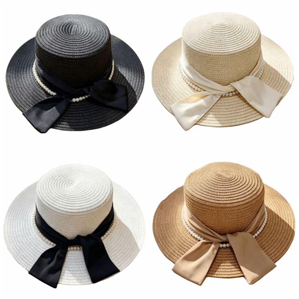 Silk Bow Bucket Hat Multicolor Beach Hat French Sun Visor Hat  Summer Outdoor