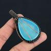 Aqua Chalcedony 999 Copper Wire Wrapped Pendant, Handmade Gemstone Tree Of Life Pendant Jewelry, Gifts For Wife Brand New Pendant