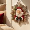 Festive Home Decor Accents Christmas Faux Pearl Art Hanging Ornament Kit, DIY Beads Painting Craft Kits for Adults Suncatcher, Snowflake Shape Acrylic