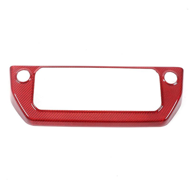 For Land Rover Defender 2020-2024 Real Carbon Fiber Center Console Gears Air Conditioning Mode Frame Cover Trim Stickers